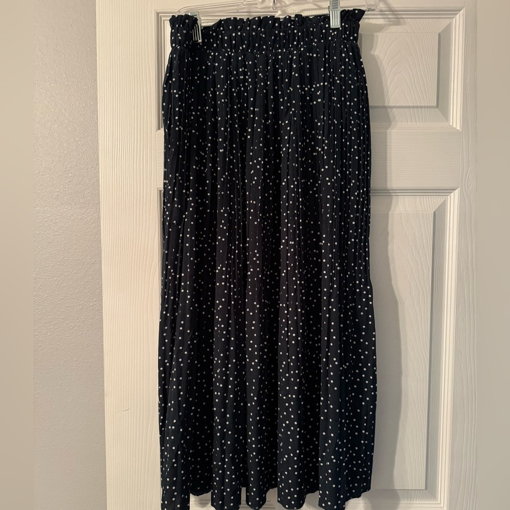 Dark Green Polka Dot Skirt